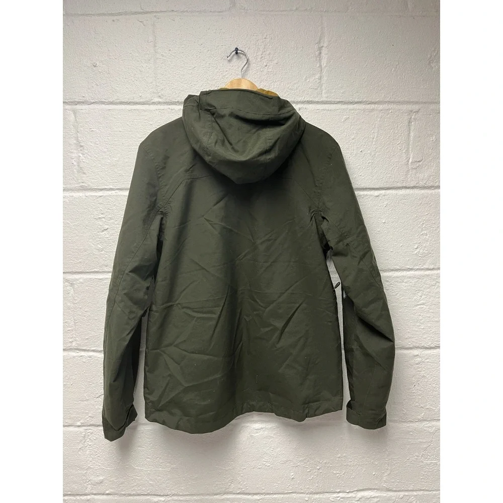 OUTDOOR RESEARCH Mens BlackPowder II Ski Jacket‎ Medium Hood Ranger Green Orange